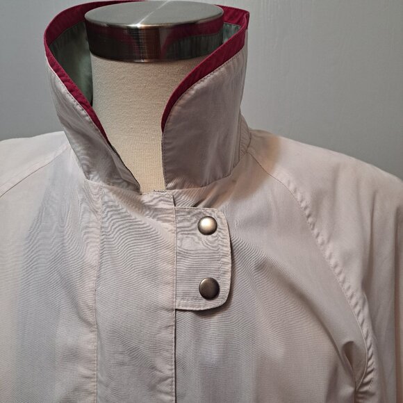 Women's spring jacket mid length trench style - vintage 90s coat - Picture 8 of 13